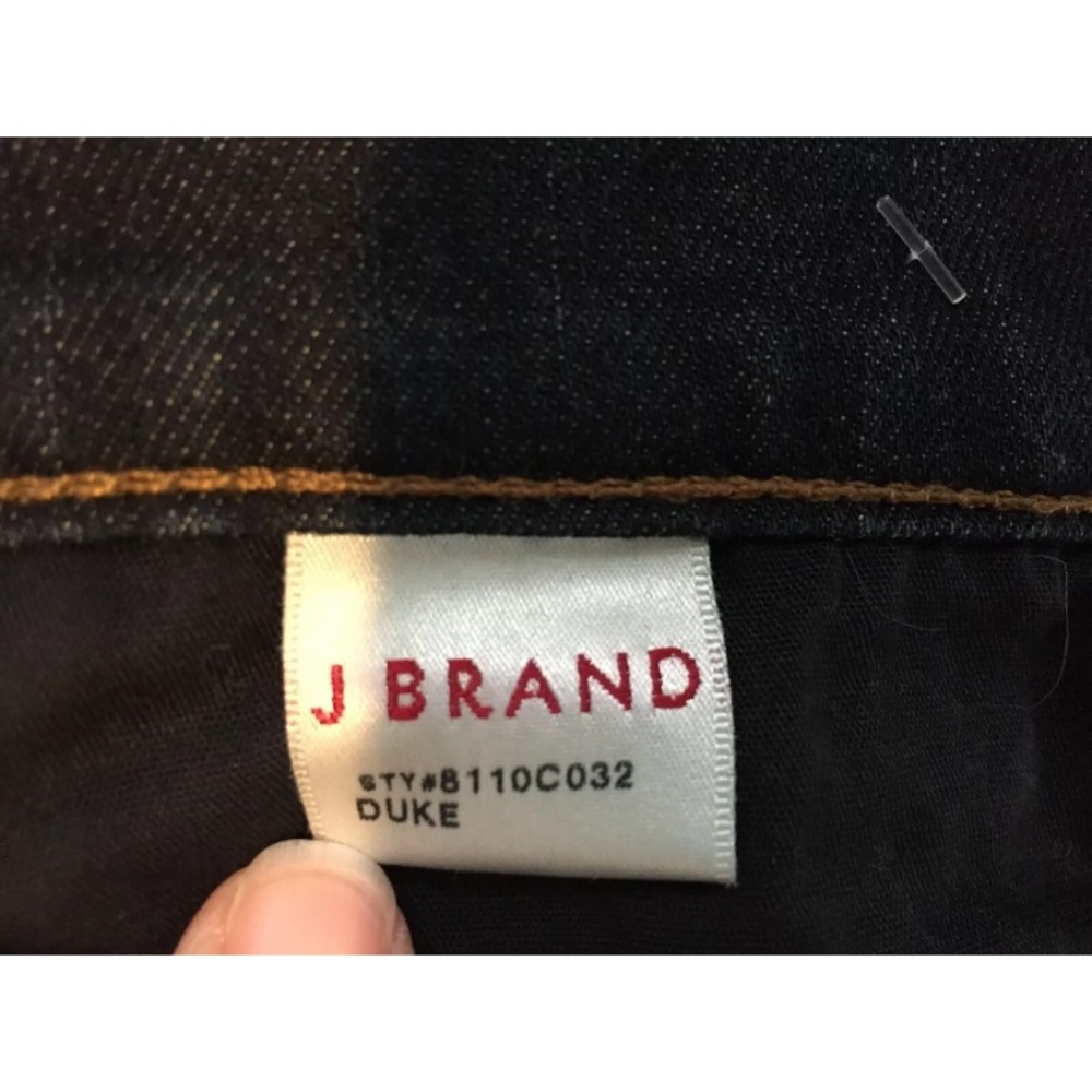 J Brand #811 DUKE Dark Wash Leg Patch Jeans - Picture 7 of 8